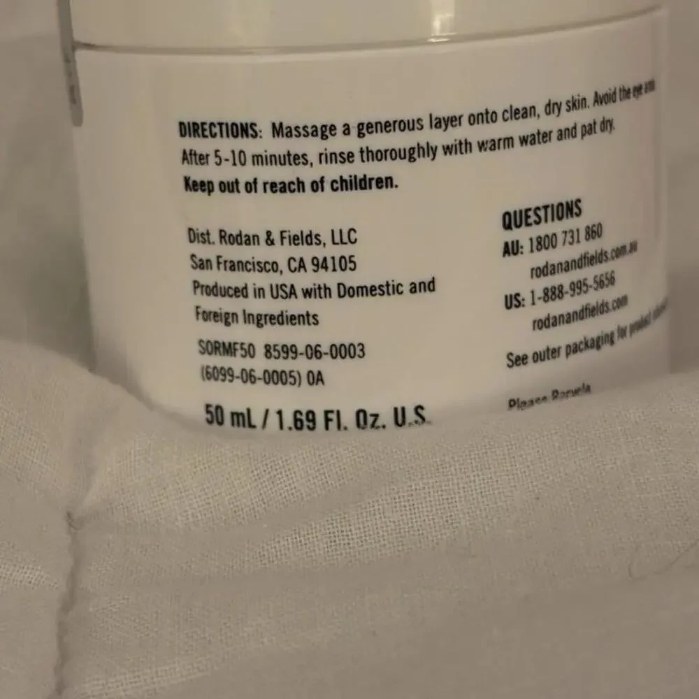 RODAN +‎ FIELDS SOOTHE RESCUE MASK, Box Open, New & Sealed,